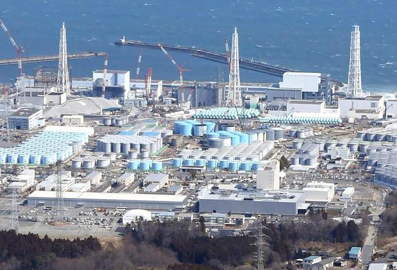 福島第一原発=平成29年3月(本社チャーターヘリから撮影)