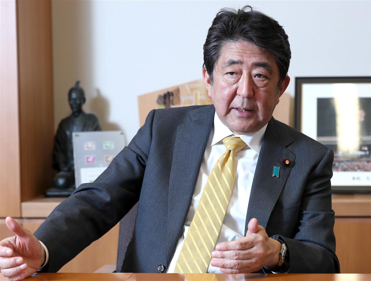 安倍晋三前首相(春名中撮影)