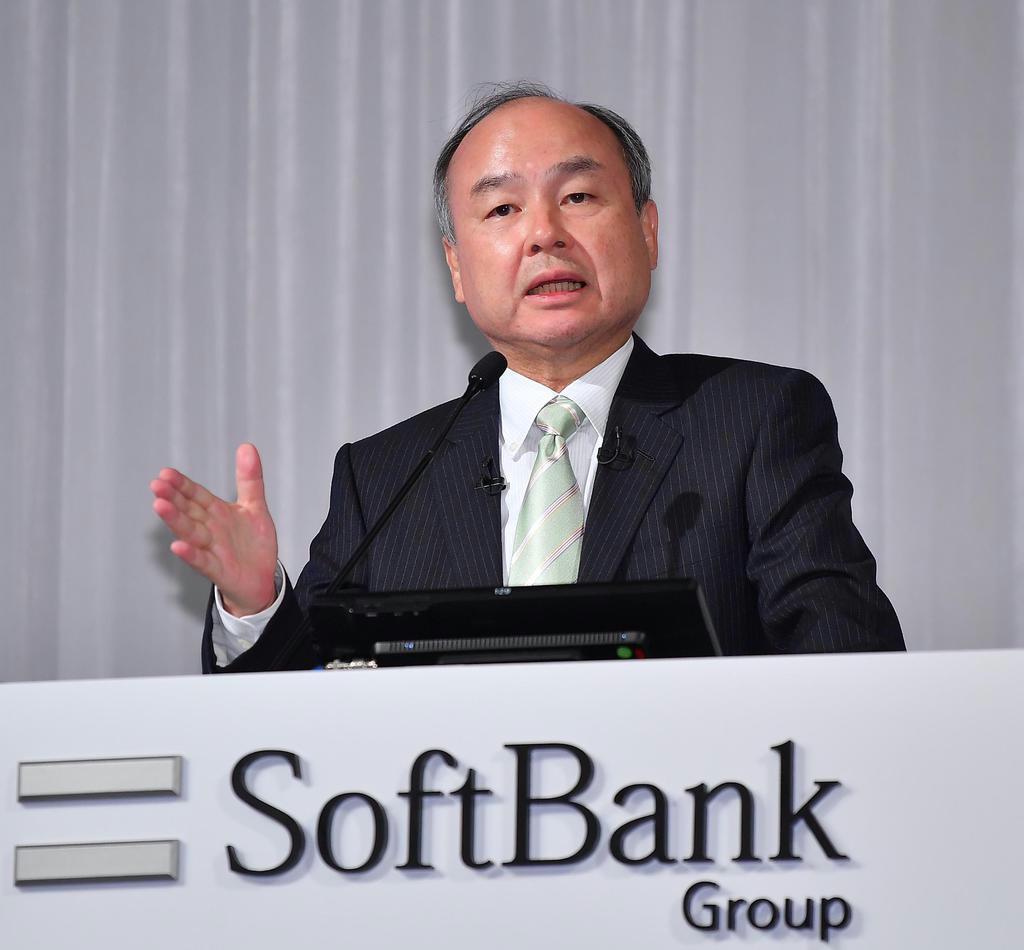 投資先の含み益で好業績を上げてきたソフトバンクグループの孫正義会長兼社長 (三尾郁恵撮影)