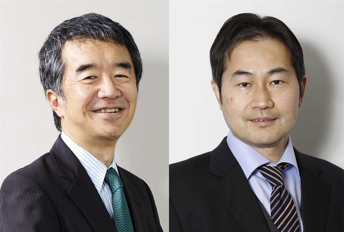 神戸大大学院の國部克彦教授(左)、京都大大学院の依田高典教授
