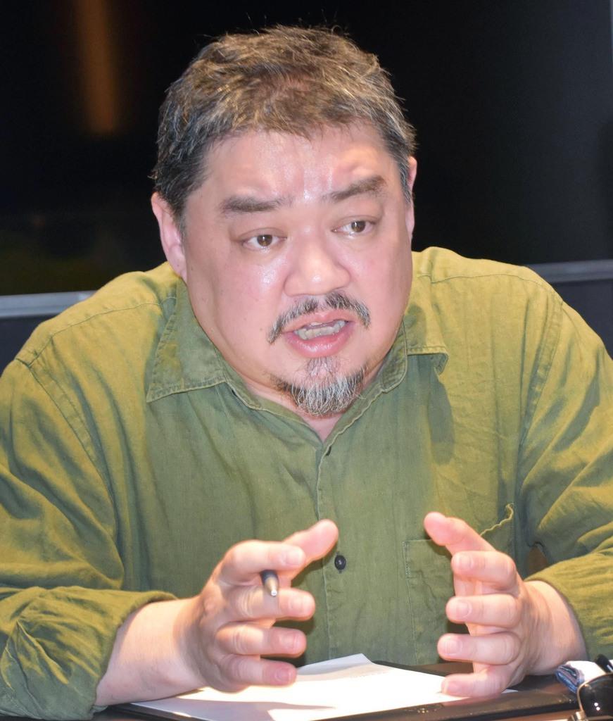 5月、台北で取材に応じるウアルカイシ氏(西見由章撮影)