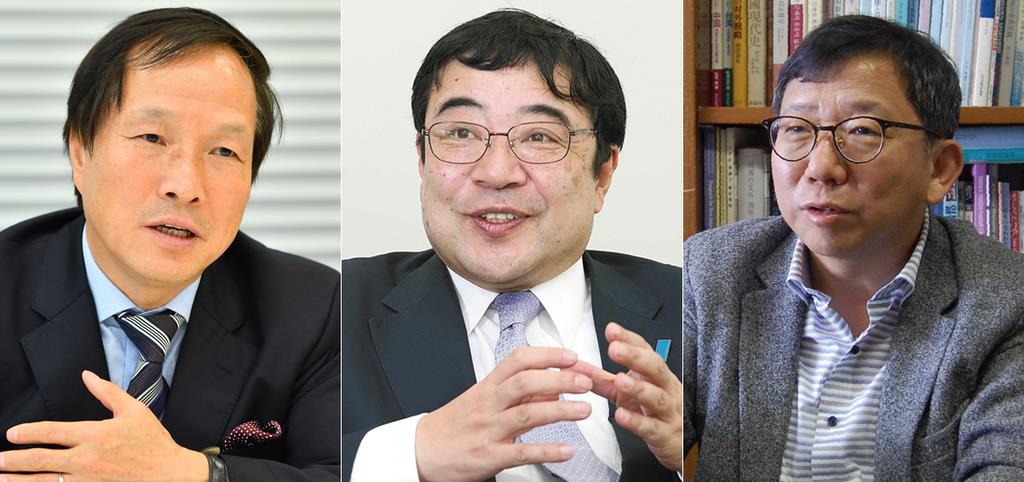 (左から)李相哲氏、西岡力氏、李元徳氏