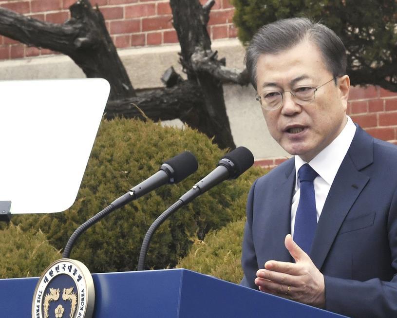韓国の文在寅大統領（共同）