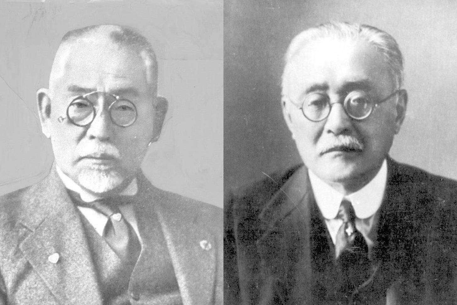 左から、後藤新平、新渡戸稲造