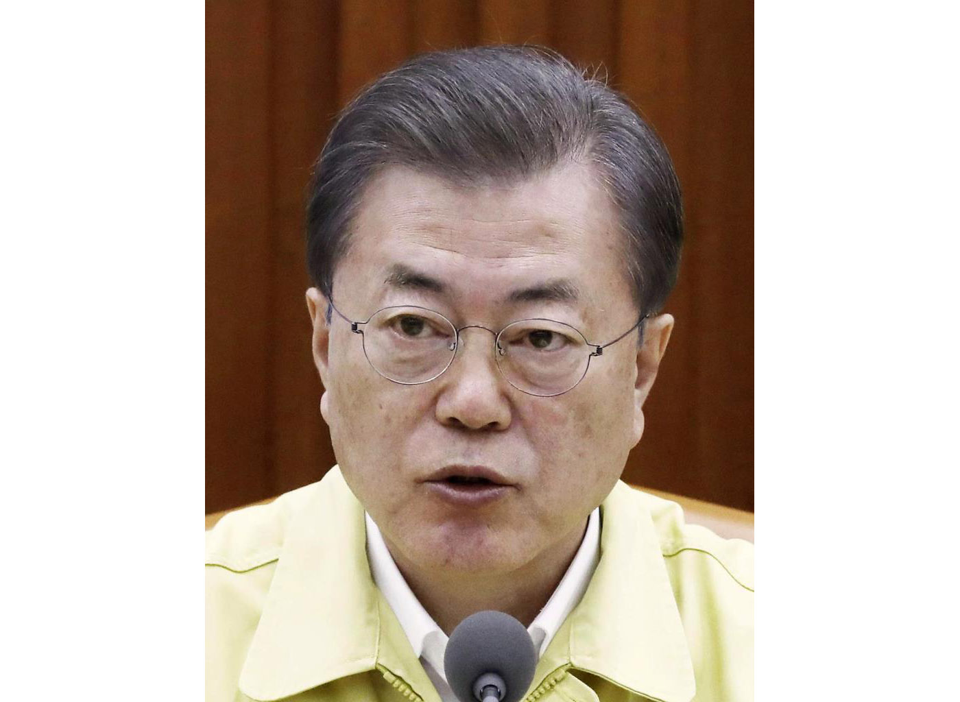 韓国の文在寅大統領(聯合=共同)