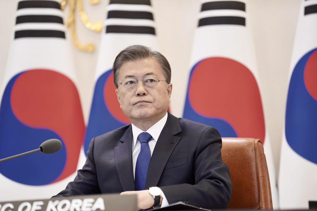 韓国総選挙で圧勝した与党・左派勢力は文在寅政権がとってきた路線をもとに、さらに思うがままに国政を動かすものとみられる（ＡＰ）