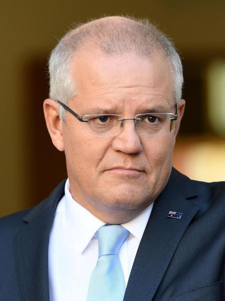オーストラリアのモリソン首相(ゲッティ=共同)