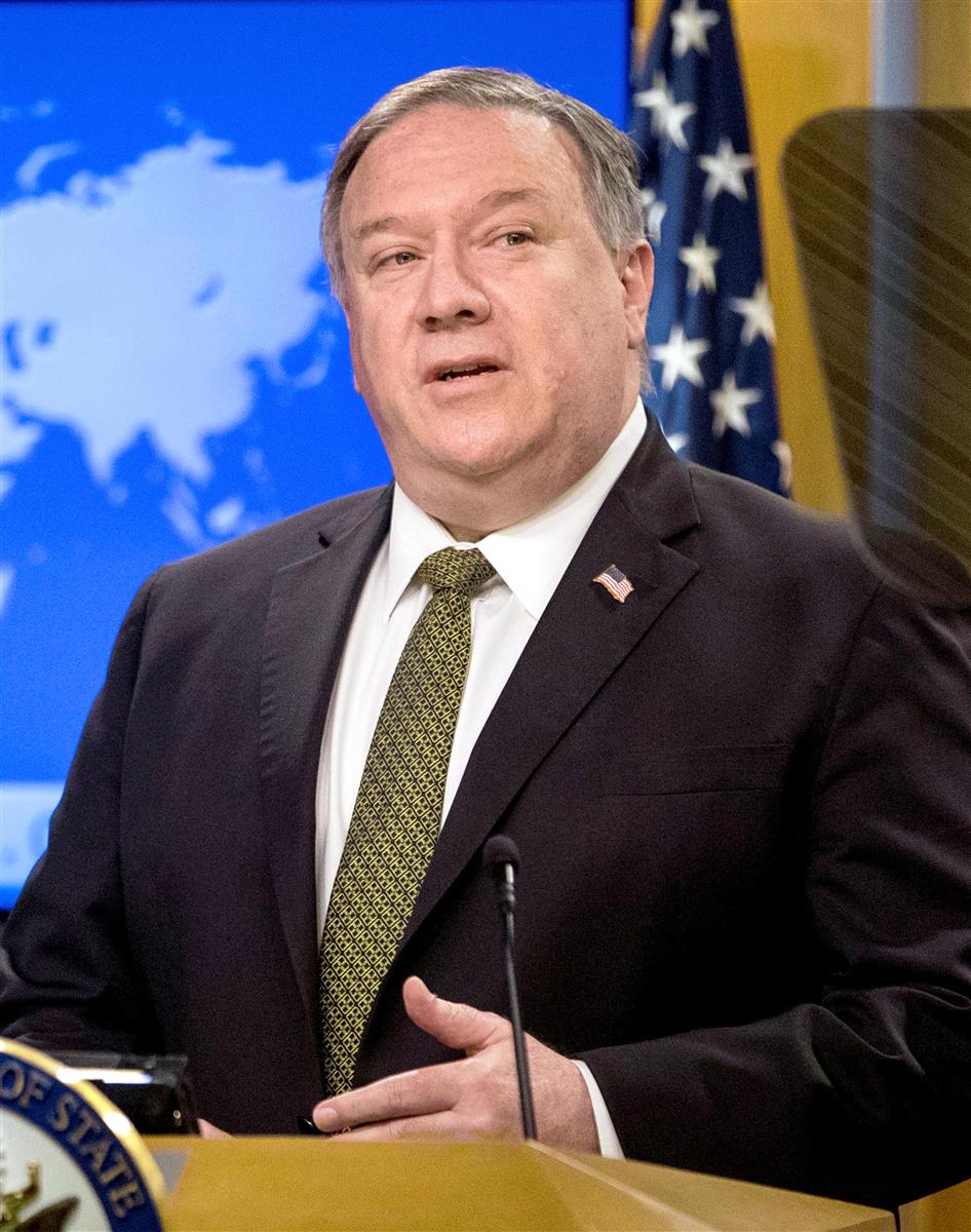 ポンぺオ国務長官=ワシントン(ロイター)