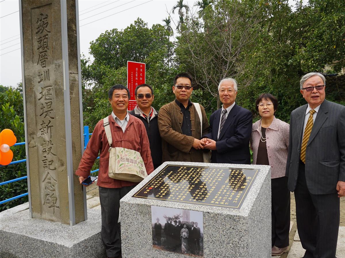 台湾の地元住民らによって整備された新たな記念碑＝平成２８年（山本厚秀氏提供）