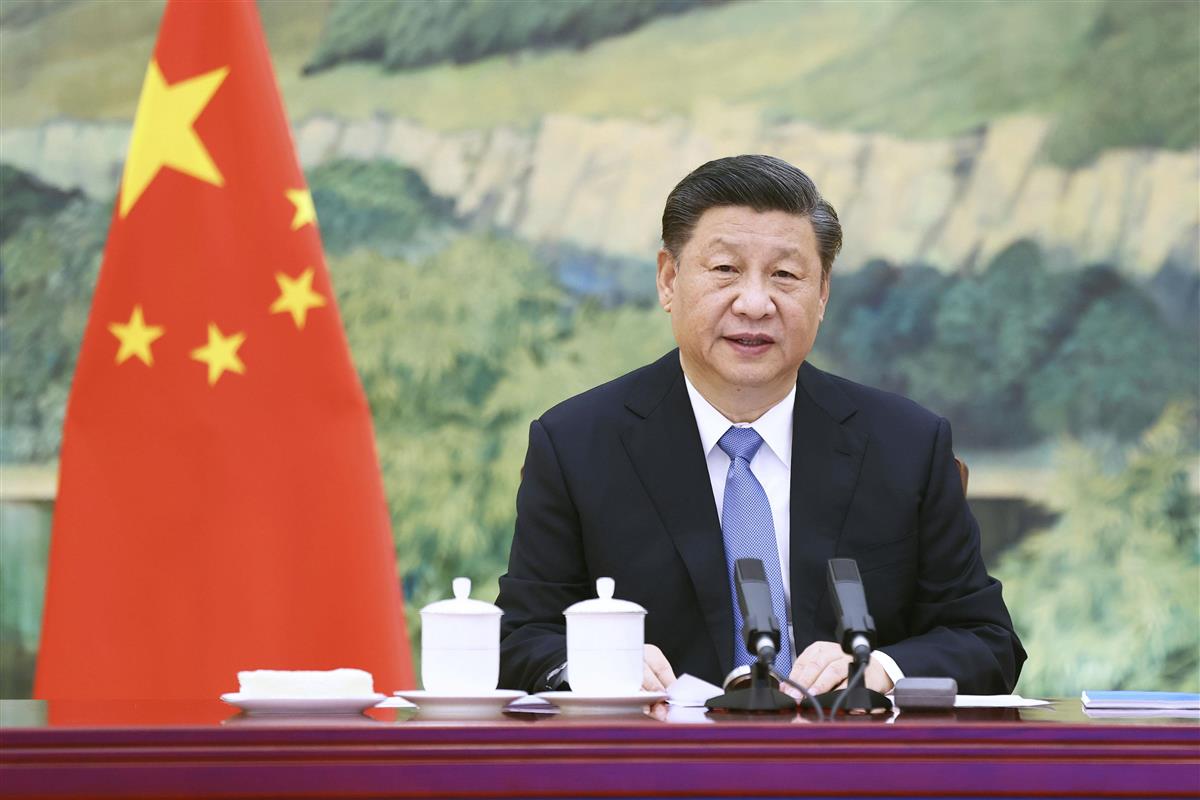 中国の習近平国家主席=1月27日、北京(新華社=共同)