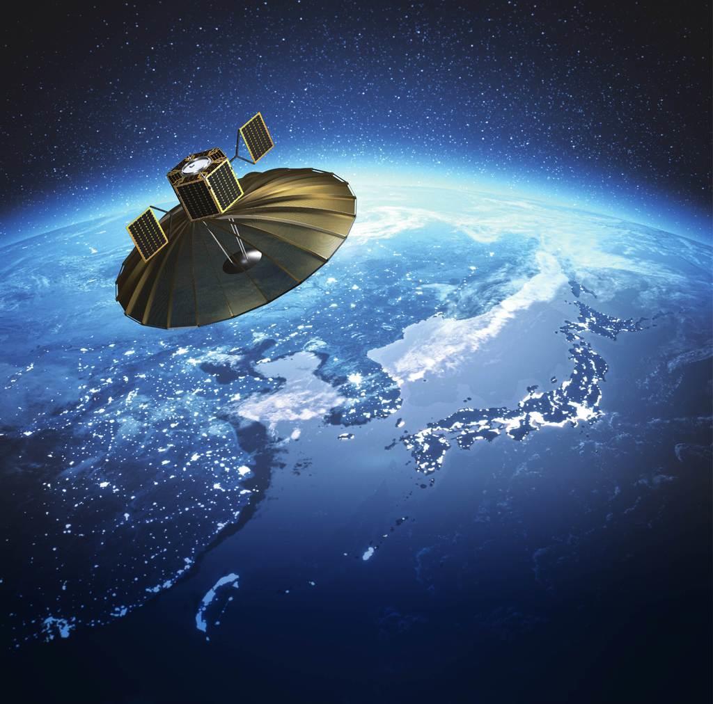ＱＰＳ研究所が打ち上げる小型レーダー衛星の想像図（同社提供）