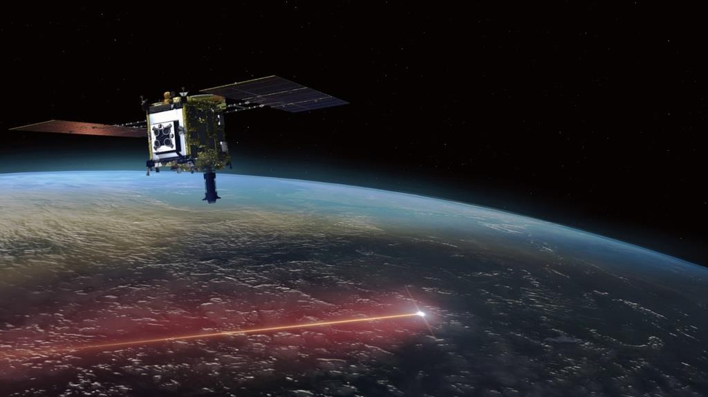 地球に帰還し、小惑星の物質を収めたカプセルを切り離した探査機「はやぶさ2」の想像図(JAXA提供)