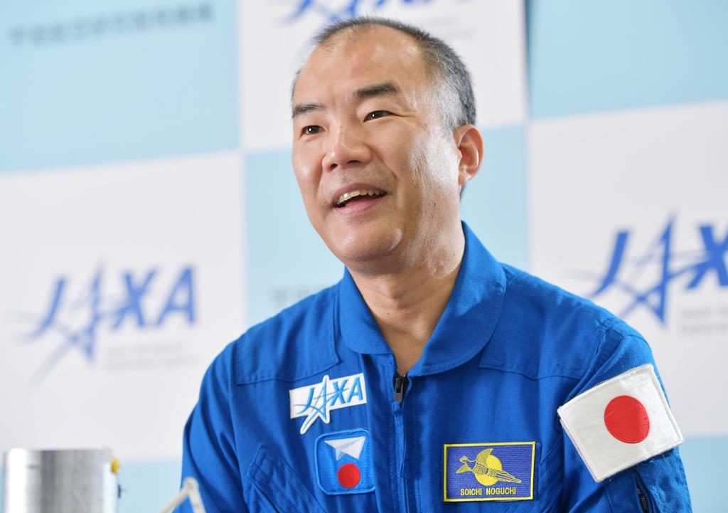 新型宇宙船搭乗への抱負を語る野口聡一さん=東京都千代田区(戸加里真司撮影)