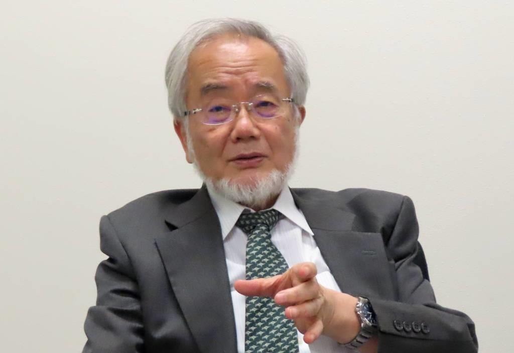 大隅良典・東京工業大栄誉教授(伊藤壽一郎撮影)
