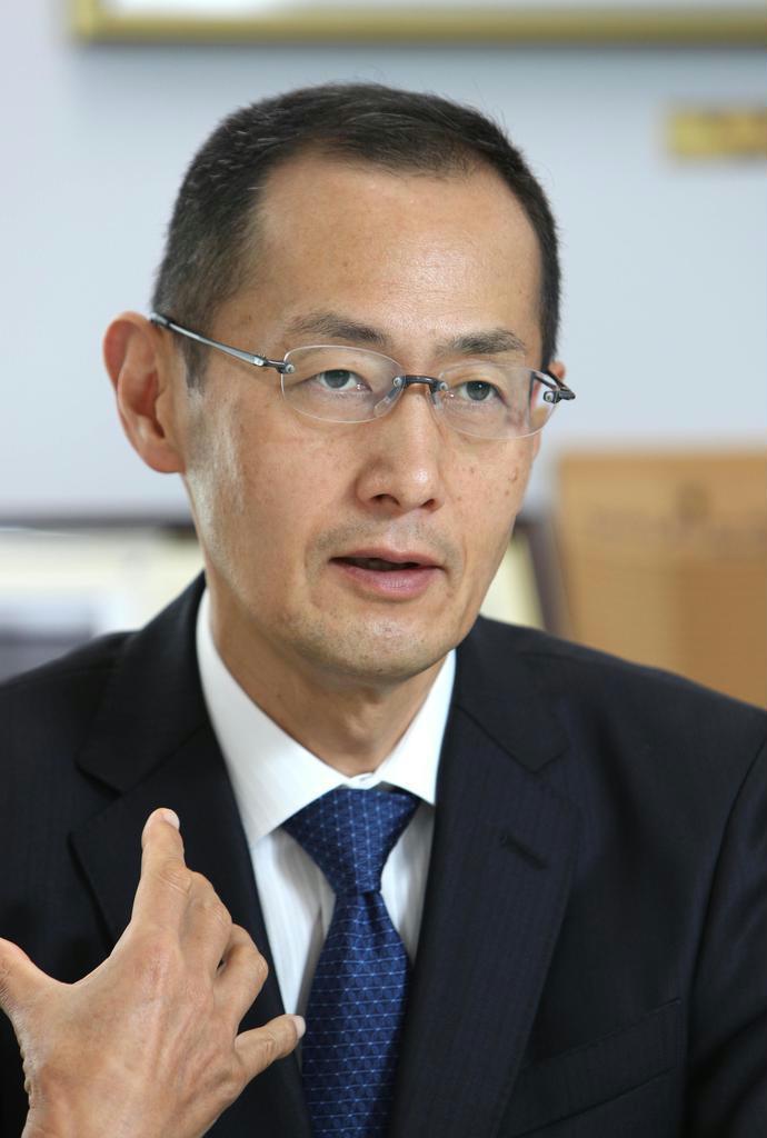 京都大学iPS細胞研究所長の山中伸弥氏(寺口純平撮影)