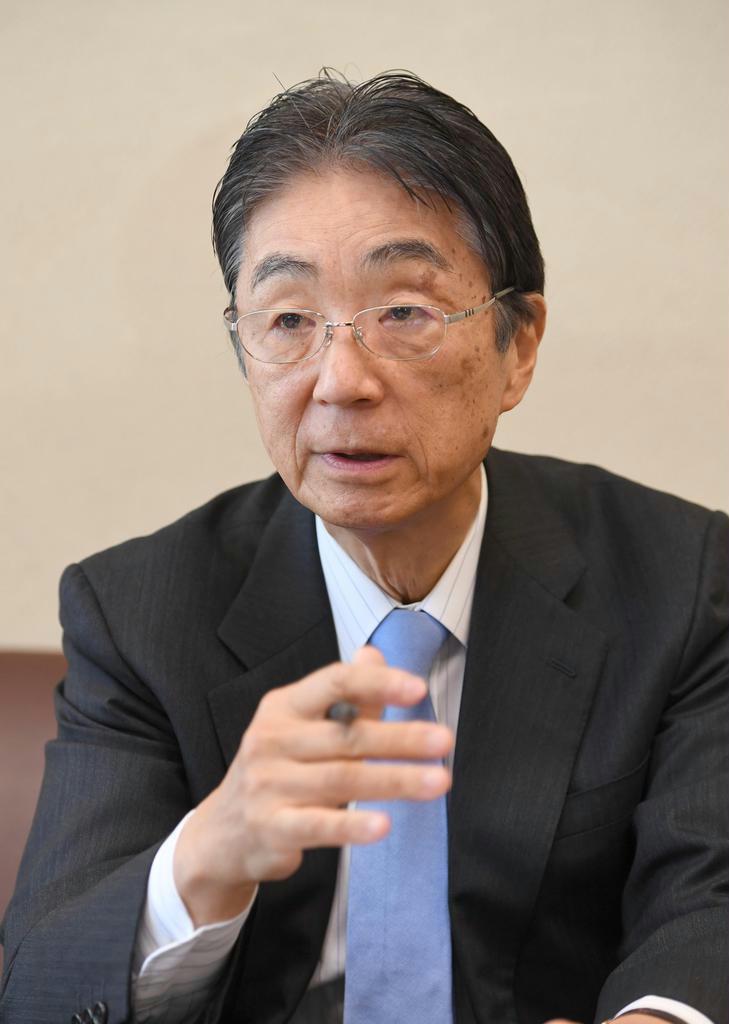 安西祐一郎氏(宮川浩和撮影)