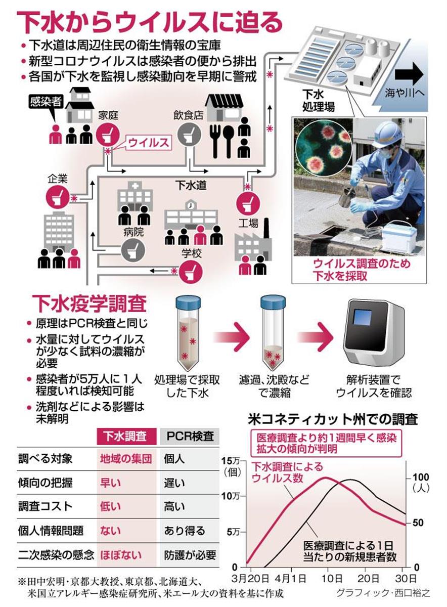 下水からウイルスに迫る