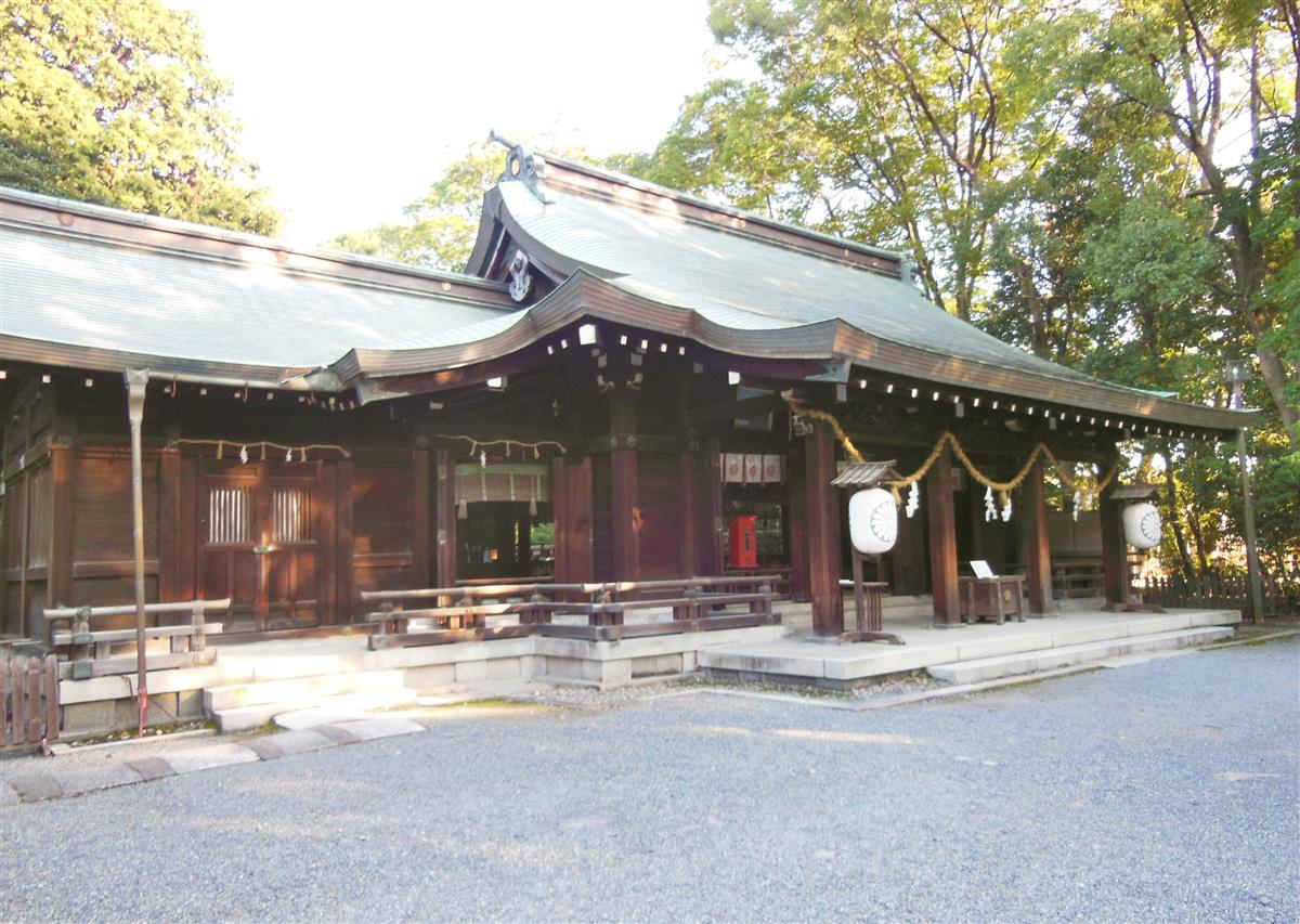 水無瀬離宮のあったところに建つ水無瀬神宮
