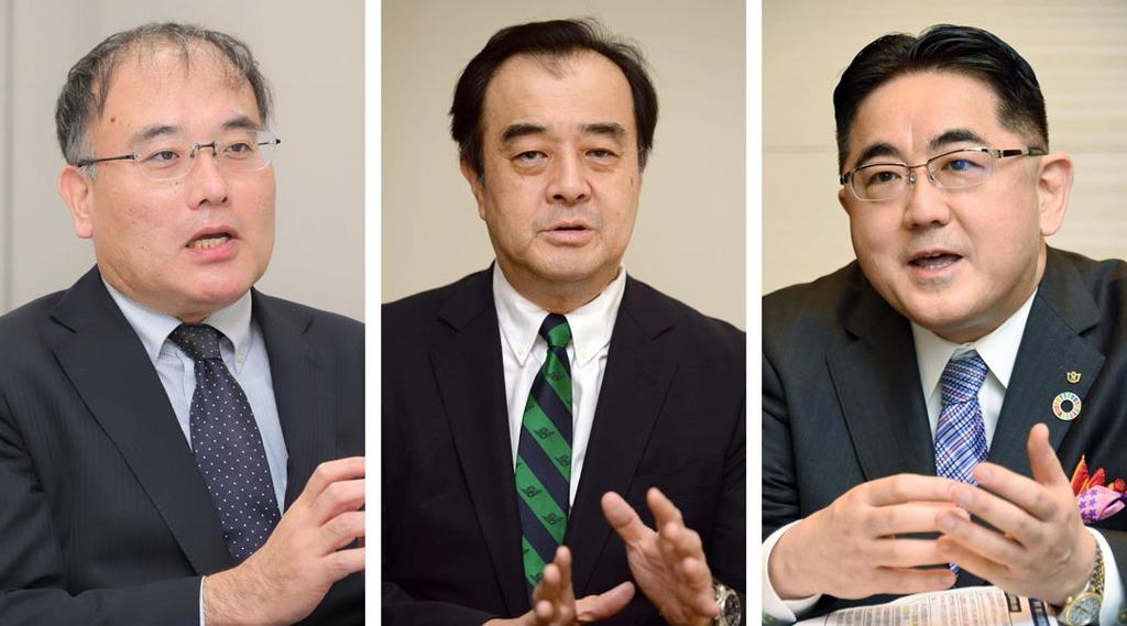 (左から)日大危機管理学部教授の福田充氏、キヤノングローバル戦略研究所研究主幹の宮家邦彦氏、大和総研チーフエコノミストの熊谷亮丸氏=(大竹直樹、宮川浩和、酒巻俊介撮影)