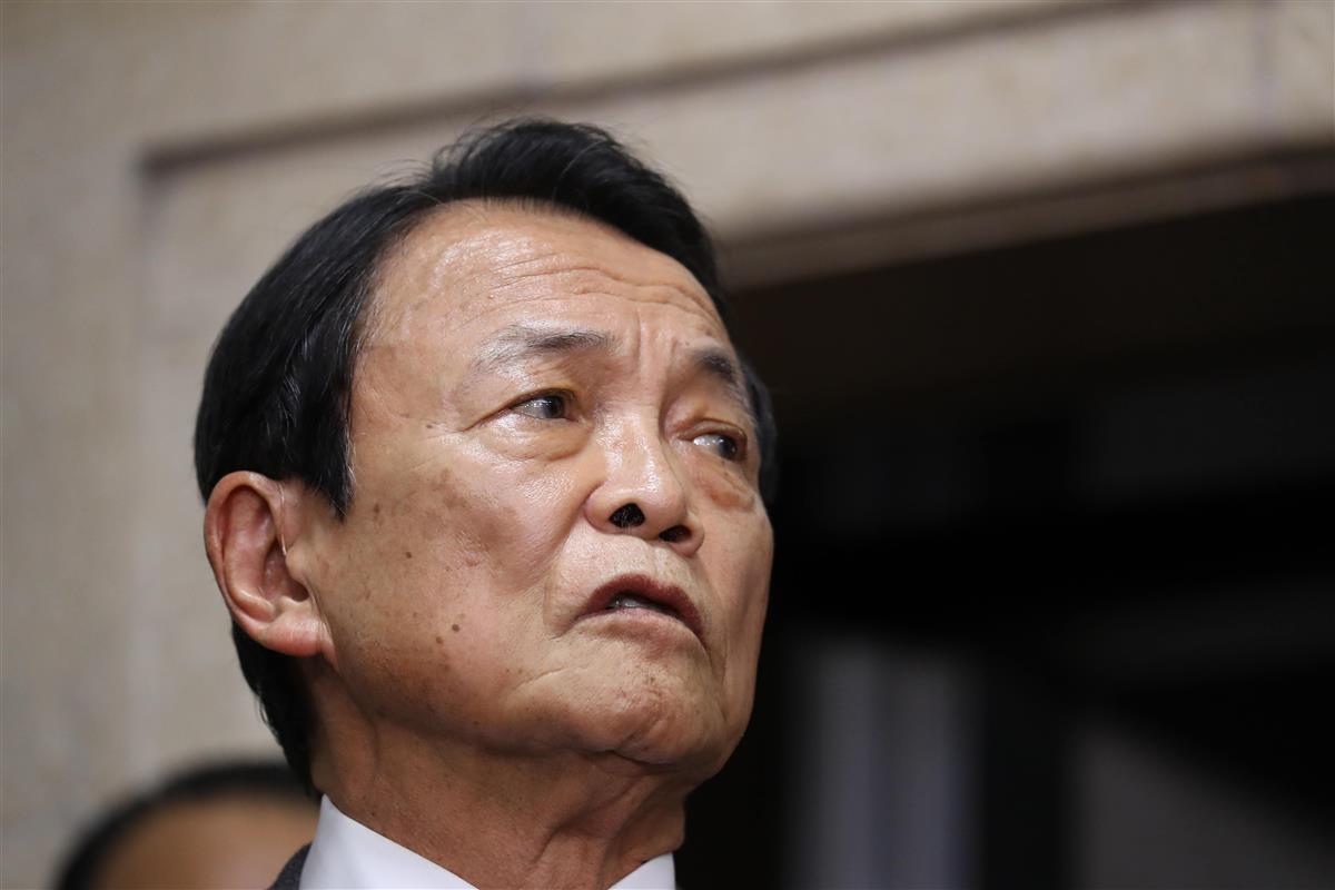 麻生太郎副総理兼財務相(納冨康撮影)