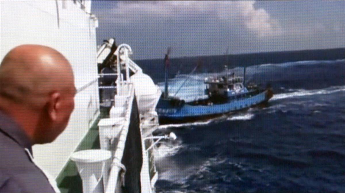 「尖閣ビデオ流出」インターネットに流出した、中国船衝突事件のものと見られるビデオ（ユーチューブから）