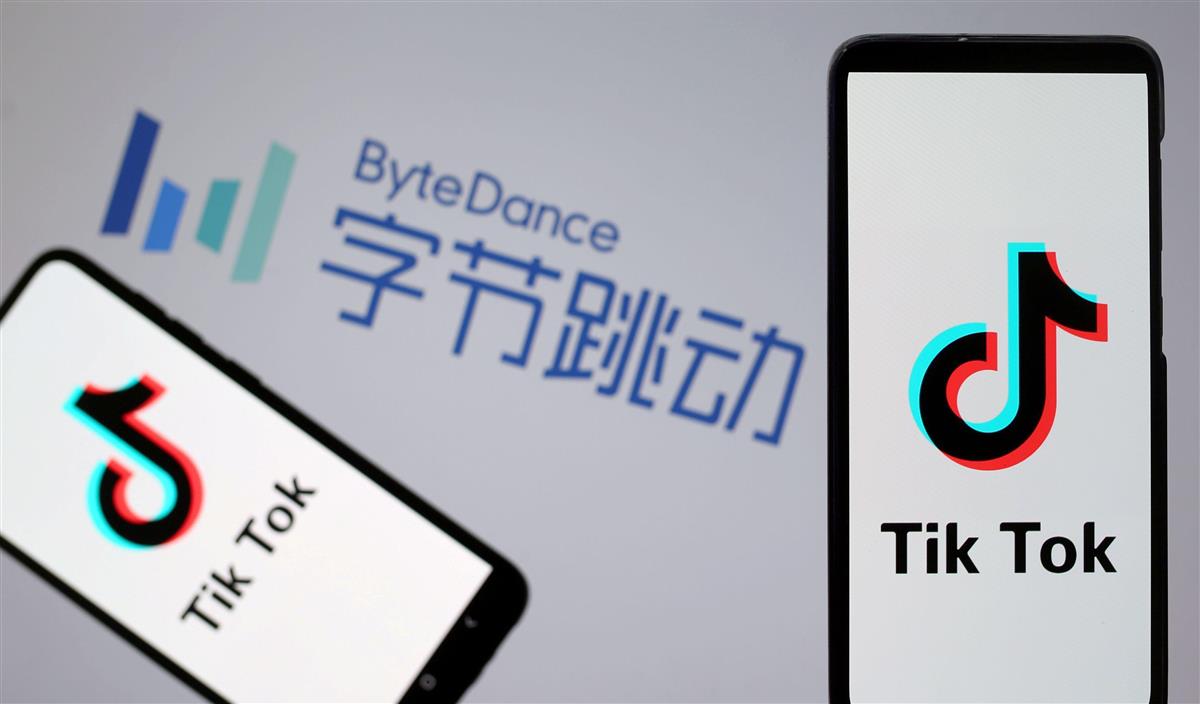 TikTokのロゴ(ロイター)