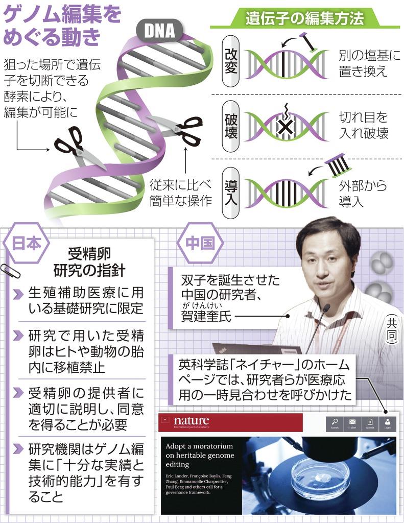 ゲノム編集めぐる動き