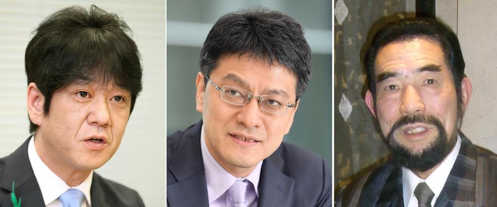 (左から)衆院議員の義家弘介氏、憲政史家の倉山満氏、麗澤大特任教授の高橋史朗氏