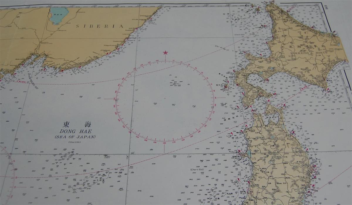 日本海を「東海」と表記した韓国の「東海及黄海」（舩杉力修准教授提供）