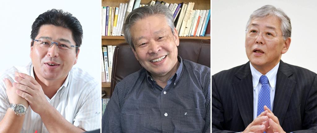(左から)真中満氏(長尾みなみ撮影)、後藤正治氏(北川信行撮影)、賀来満夫氏(本人提供)