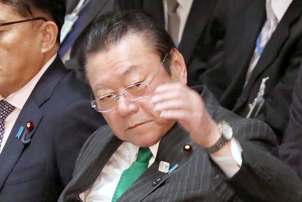 衆院予算委員会で池江璃花子選手に関する発言について質問され、答弁に臨む桜田義孝五輪相=13日(春名中撮影)