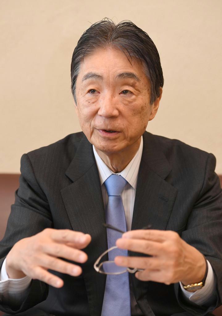 安西祐一郎氏(宮川浩和撮影)