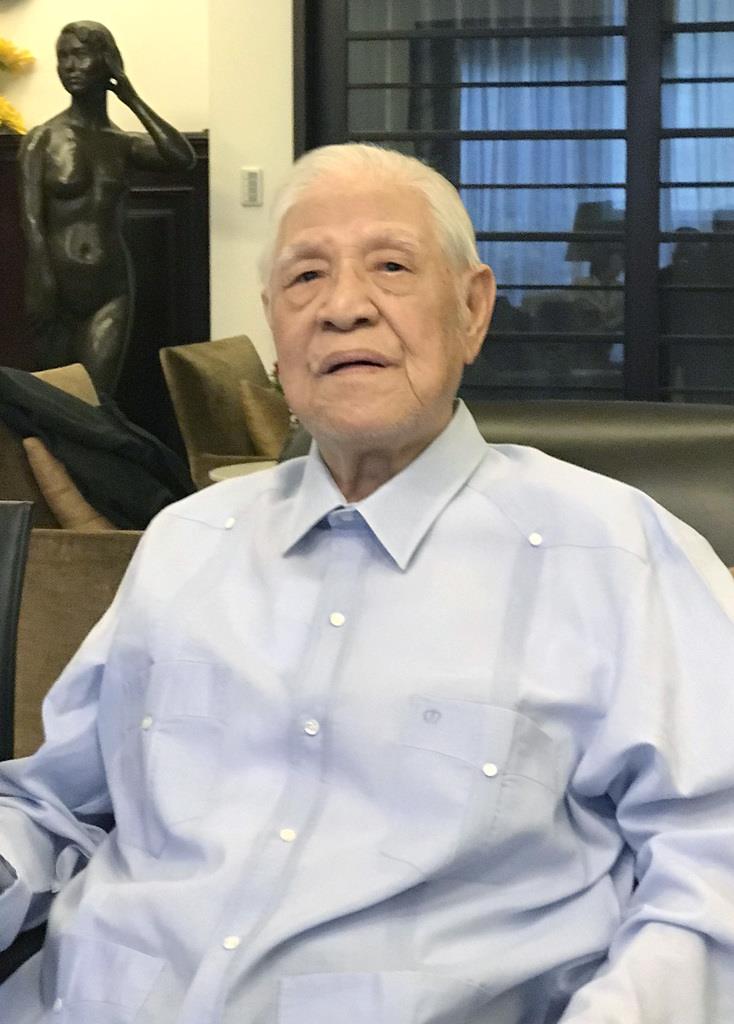 台湾の李登輝元総統=2018年、台北市内(河崎真澄撮影)