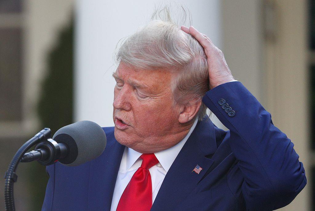 在日米軍駐留経費の大幅負担増についてトランプ米大統領は胸中は・・・=3月30日、ホワイトハウス(ロイター)