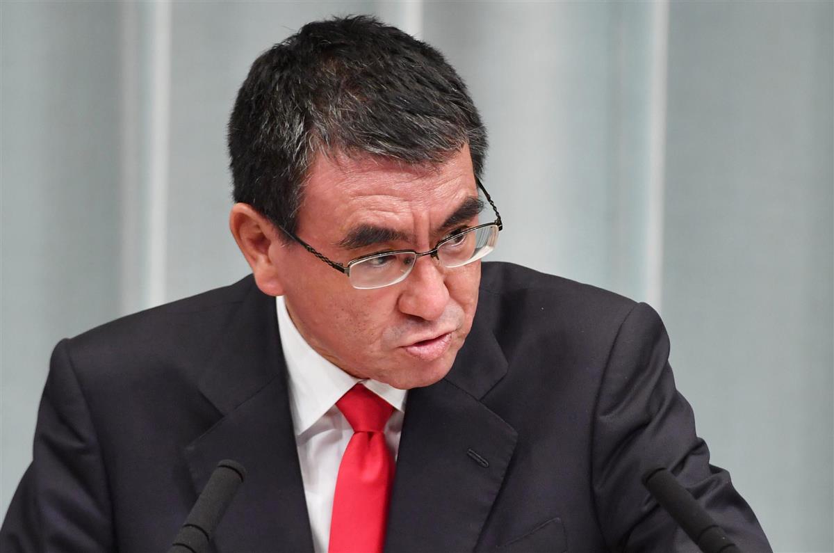 河野太郎前防衛相(鴨川一也撮影)