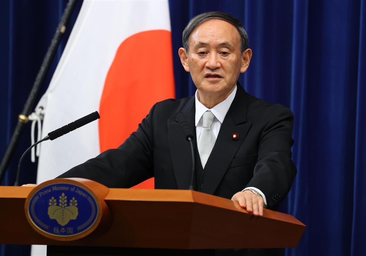 菅義偉新内閣が発足。最大の政治課題の一つが憲法改正問題である=16日、首相官邸(松本健吾撮影)